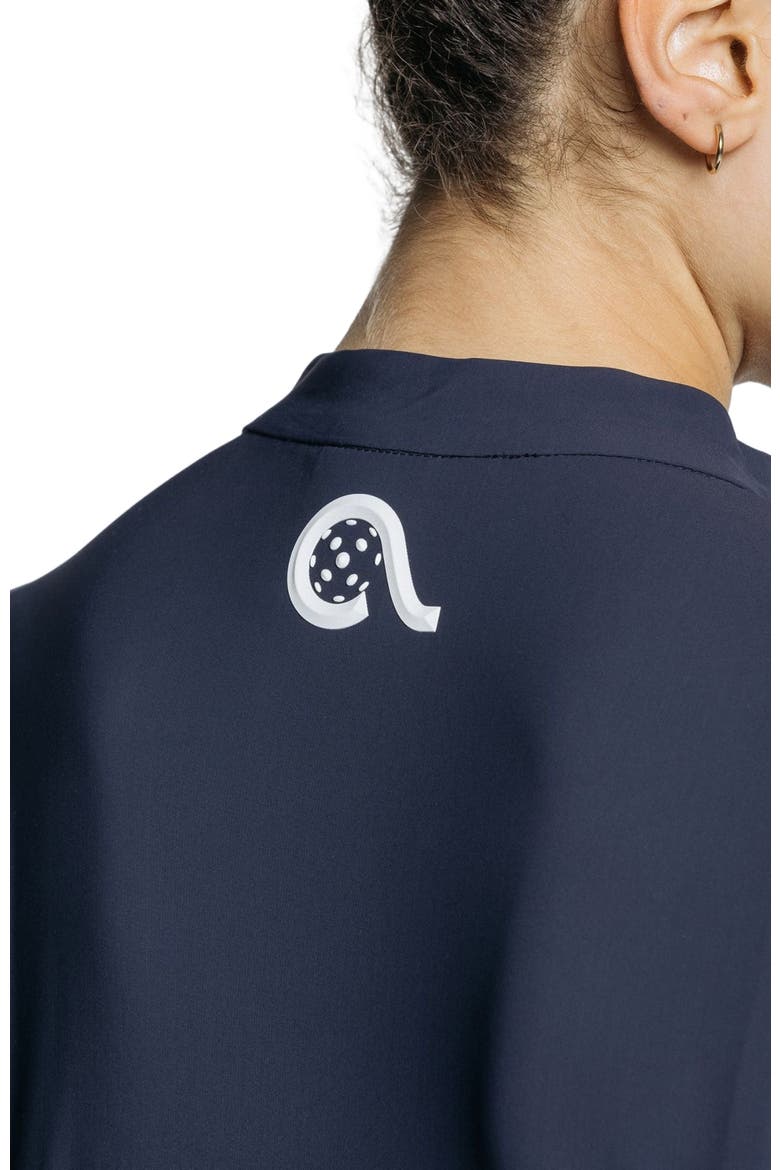 Pickleball Volley Zip Long Sleeve, Alternate, color, Sapphire Blue