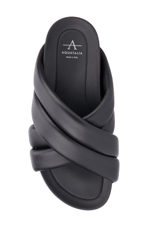 Aquatalia Talya Platform Slide Sandal In Black