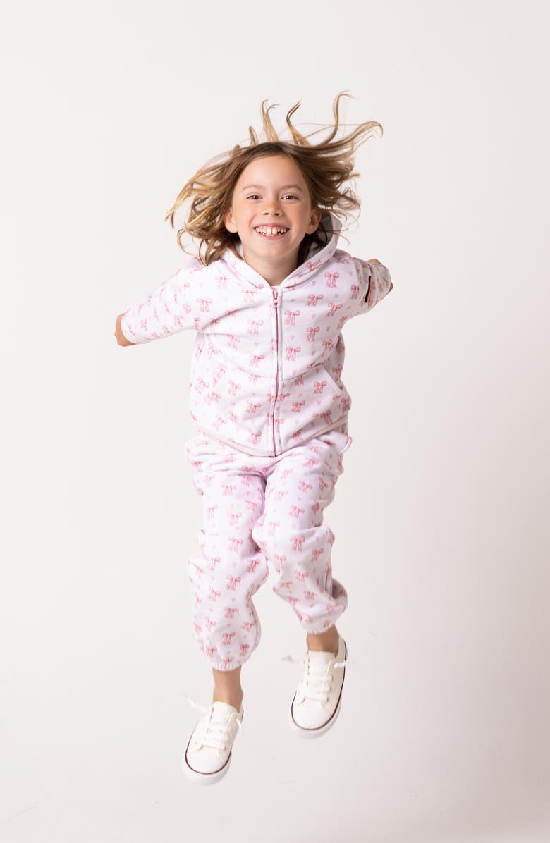 CALONIE Kids' Soft Fleece Zip Hoodie, Alternate, color, Pink