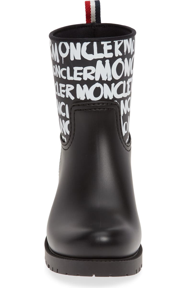 Moncler Ginette Logo Waterproof Rain Boot, Alternate, color,