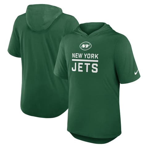 Men's Nike Green New York Jets Lockup Tri-Blend Hoodie T-Shirt
