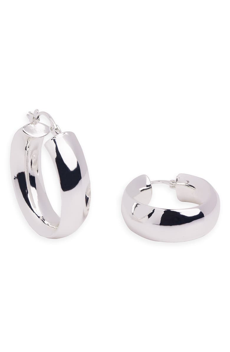 ARGENTO VIVO Tubular Hoop Earrings, Main, color, Silver