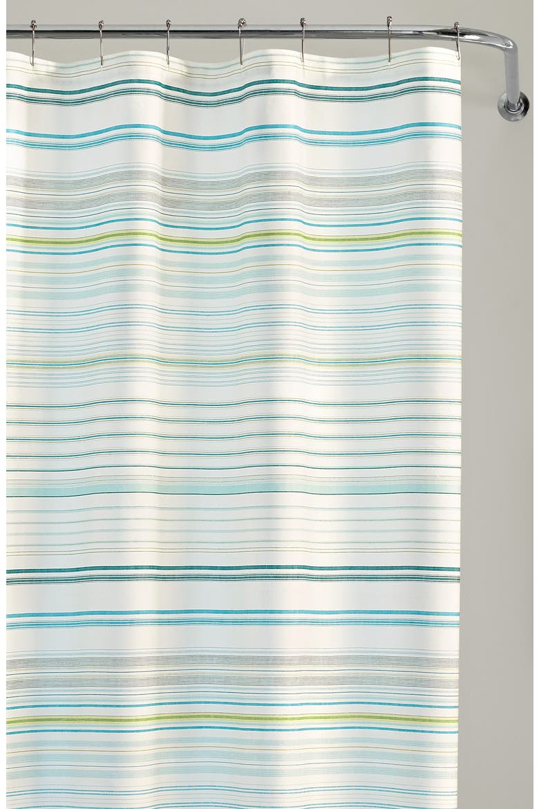 La Scala Breezer Shower Curtain, Alternate, color, PASTEL GREEN