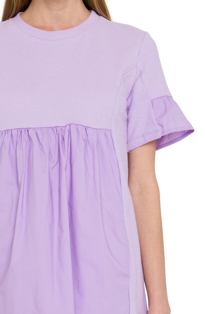 English Factory Solid Minidress, Alternate, color, Lilac