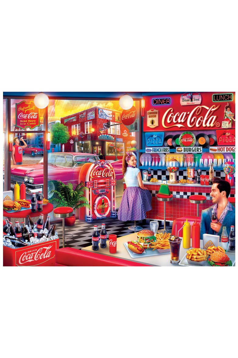 Coca-Cola Soda Fountain 300 Piece Puzzle, Alternate, color, Multicolor