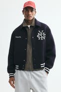 H&M Scuba Knit Baseball Jacket