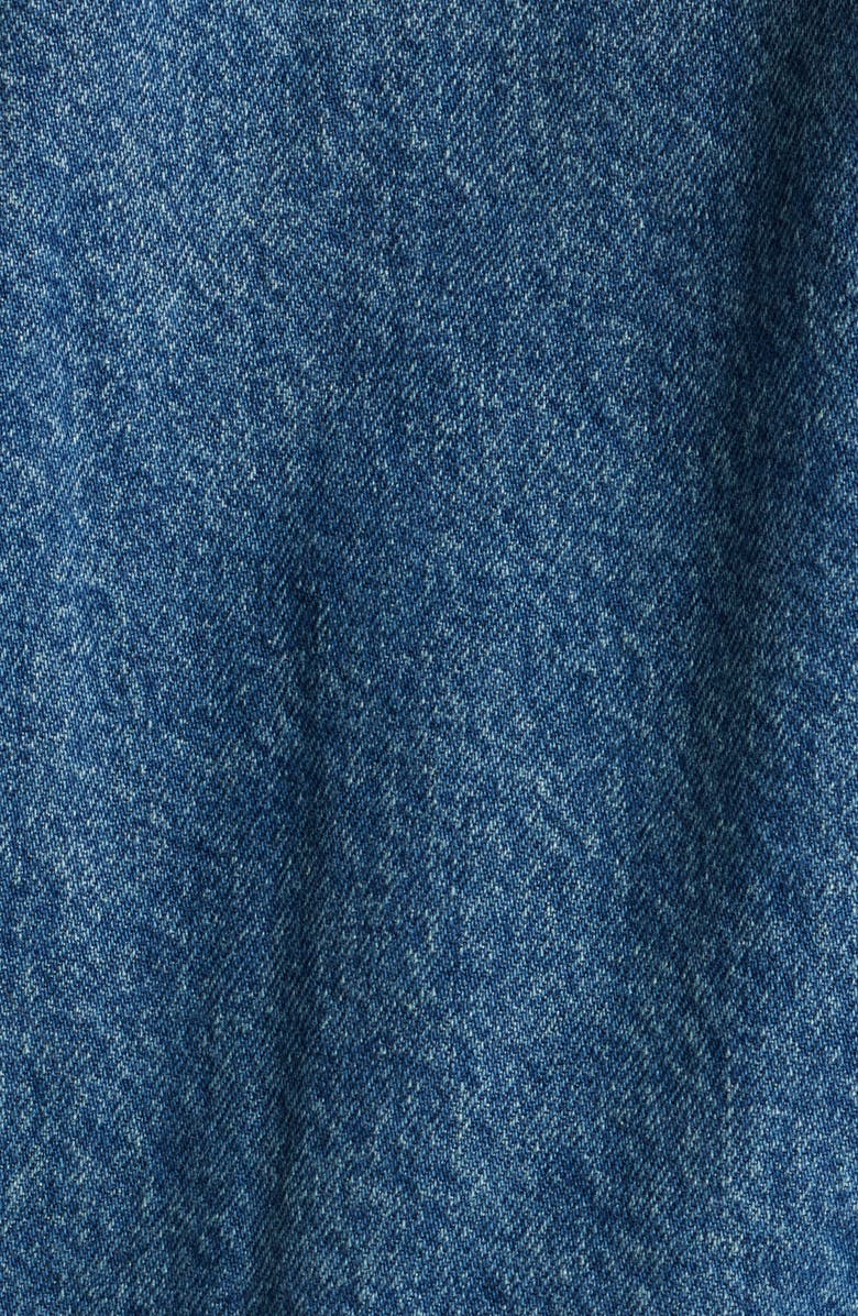 Treasure & Bond Puff Sleeve Denim Jacket, Alternate, color, Mid Indigo Wash