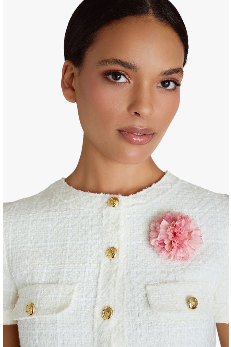 The Light Pink Carnation Floral Brooch, Alternate, color, Light Pink