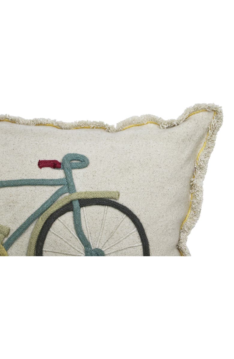 Lorena Canals Bike Floor Cushion, Alternate, color, Natural Vintage Blue Olive