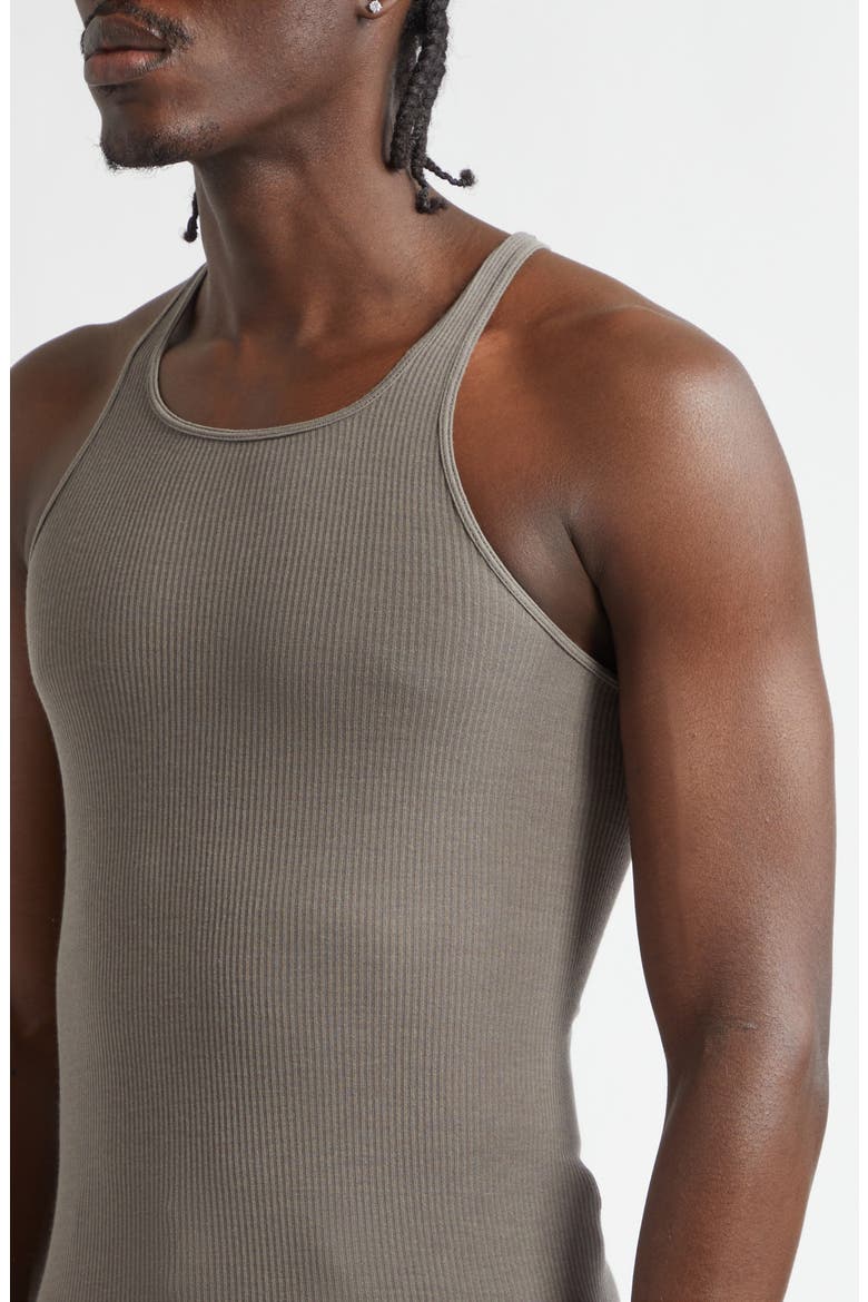 Basic Longline Cotton Rib Tank, Alternate, color, DUST