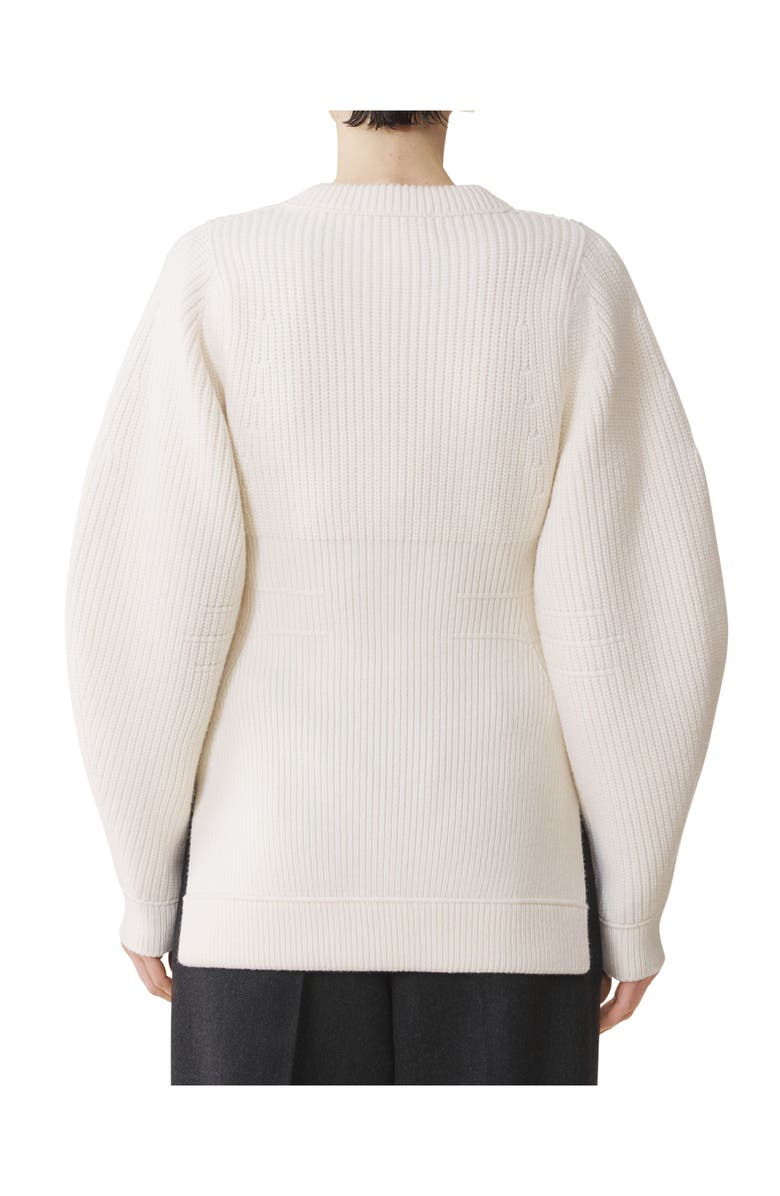 Lanvin Wool Ribbed Cardigan, Alternate, color, Cloth