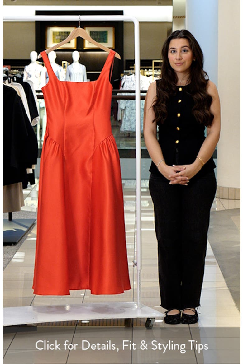 Shirred Mikado Cocktail Dress video