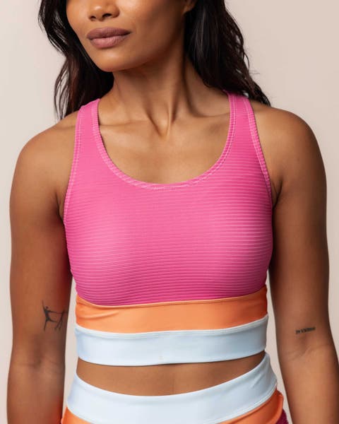 Cut Back Crop Swim Top