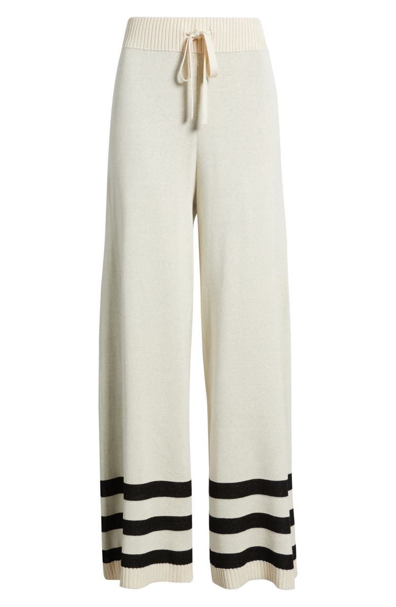 CITY BLUES Stripe Leg Sweater Pants, Alternate, color, Sand