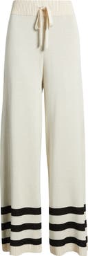 CITY BLUES Stripe Leg Sweater Pants