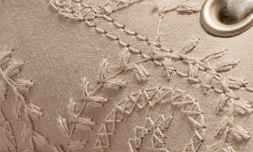 Converse Platform Embroidered Oxford Sneaker In Gold