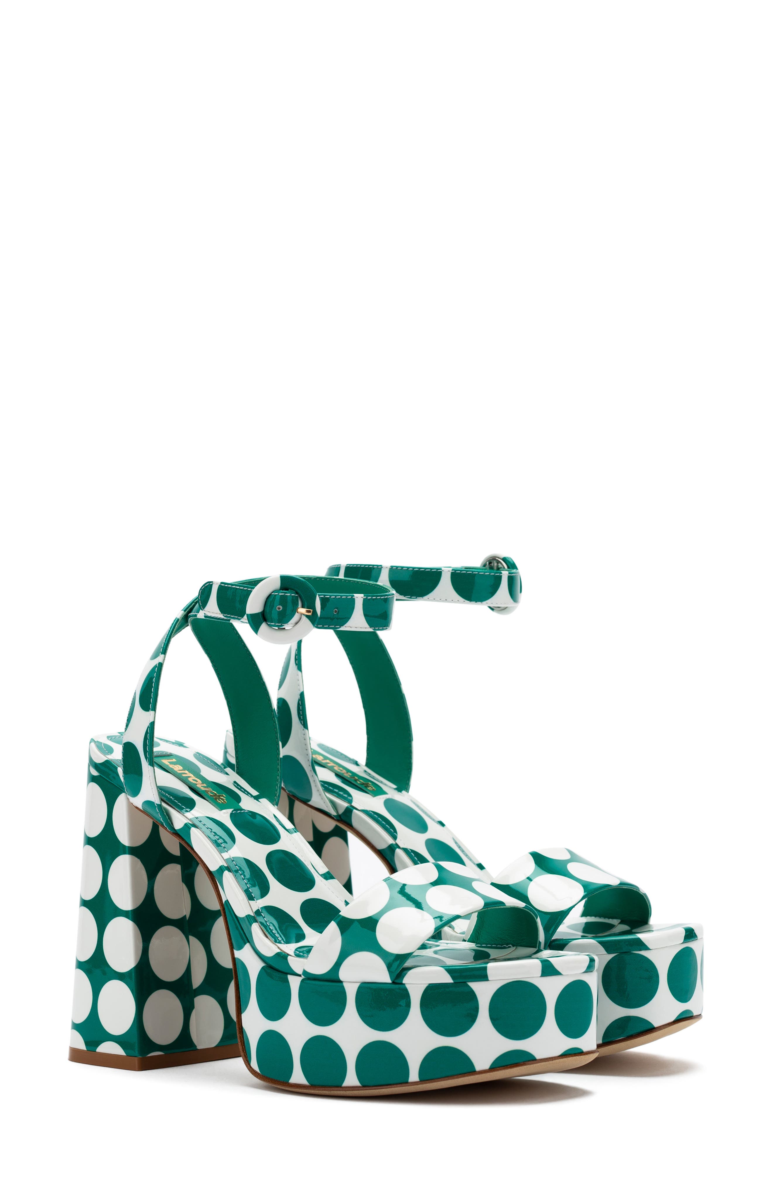 Dolly Ankle Strap Platform Sandal, Main, color, GREEN