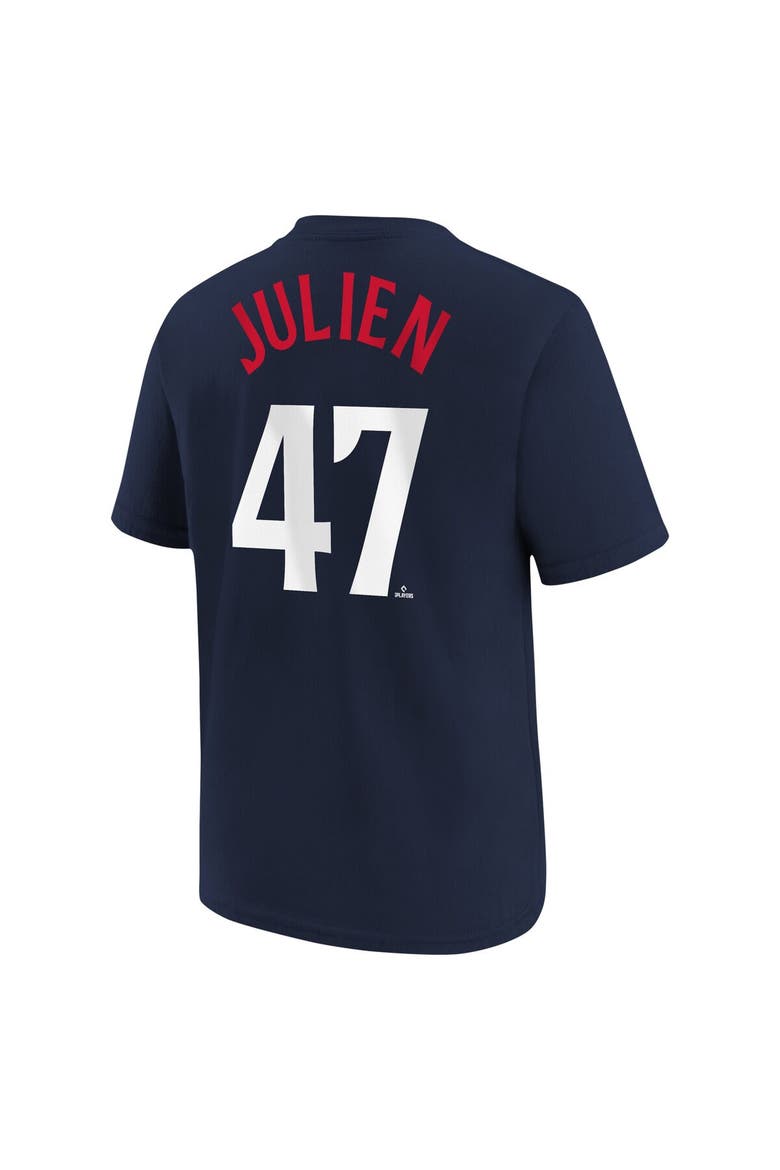 Youth Nike Edouard Julien Navy Minnesota Twins Name & Number T-Shirt, Alternate, color, Navy