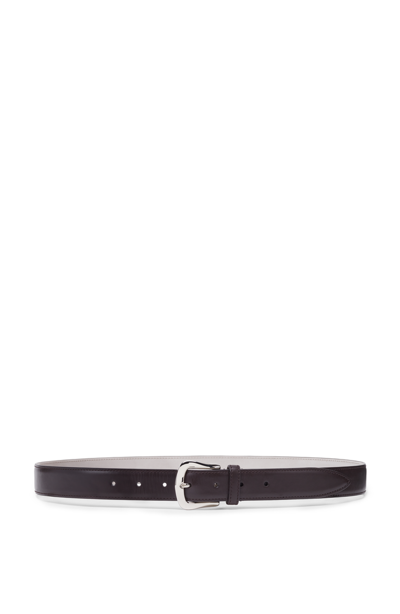 Brunello Cucinelli Calfskin belt, Alternate, color, Black