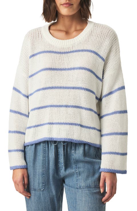 Maris Stripe Boxy Cotton Blend Sweater