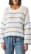 Splendid Maris Stripe Boxy Cotton Blend Sweater