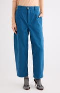 Chloé Oragnic Cotton Canvas Crop Pants
