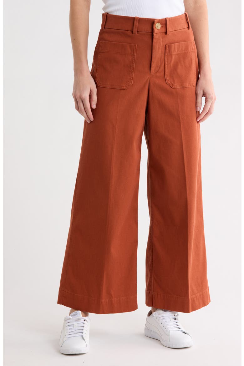 SPANXsupersmooth® Patch Pocket Wide Leg Pants, Alternate, color, SIENNA