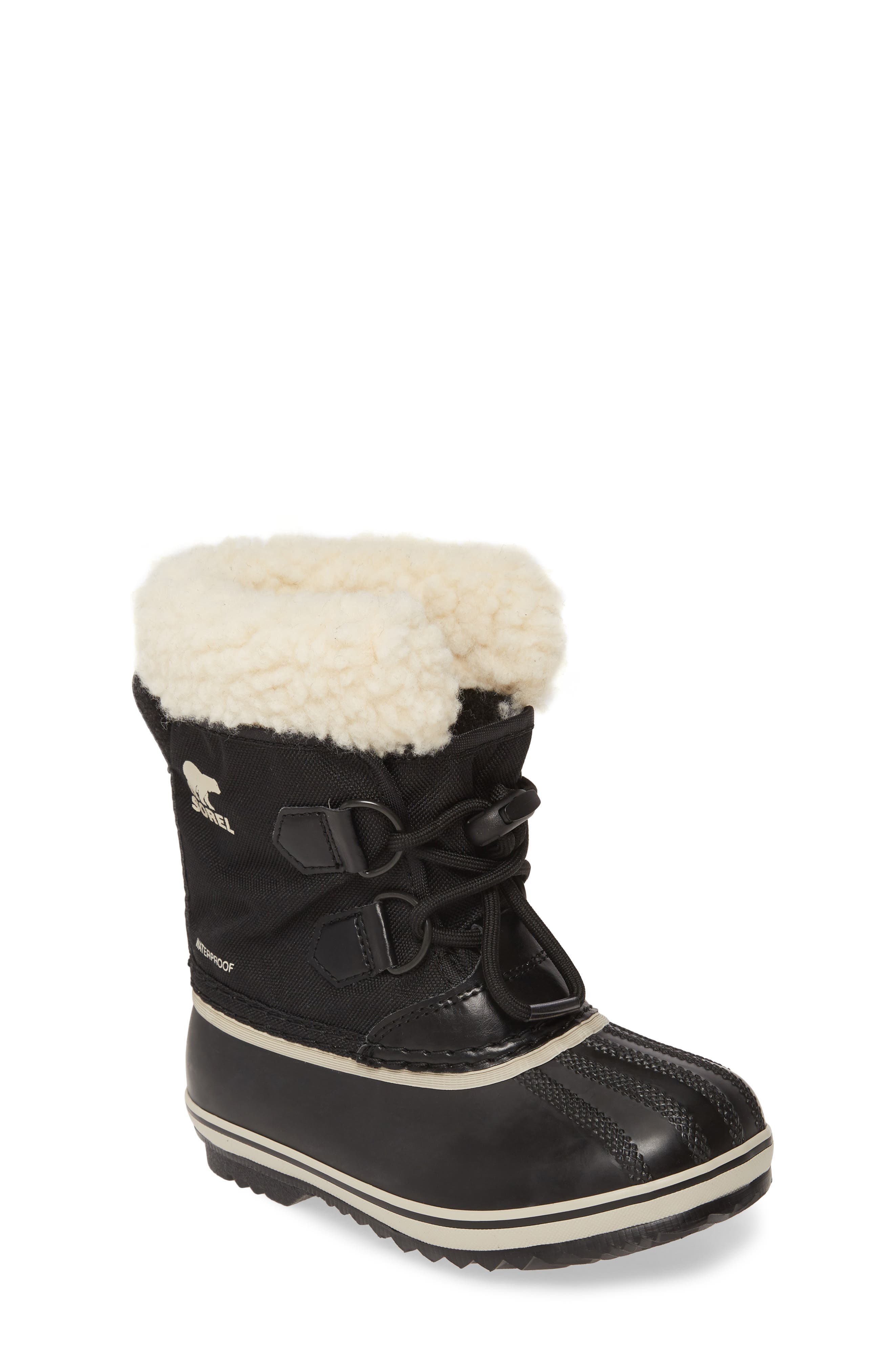 Kids' Yoot Pac Waterproof Snow Boot, Main, color, BLACK MULTI