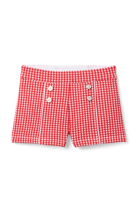 Gingham Jacquard Short