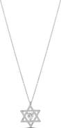 SHYMI Star of David Heart Cubic Zirconia Pendant Necklace