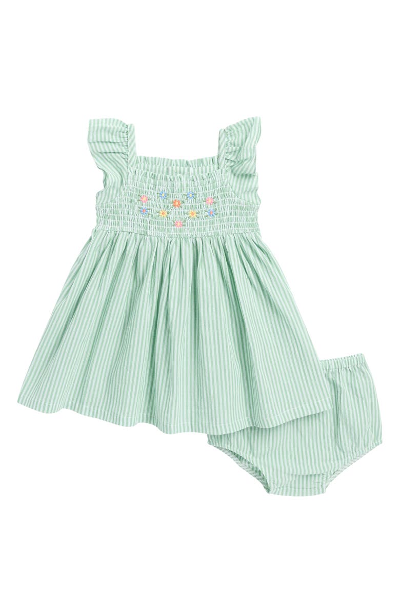 Little Me Embroidered Smocked Sundress, Main, color,