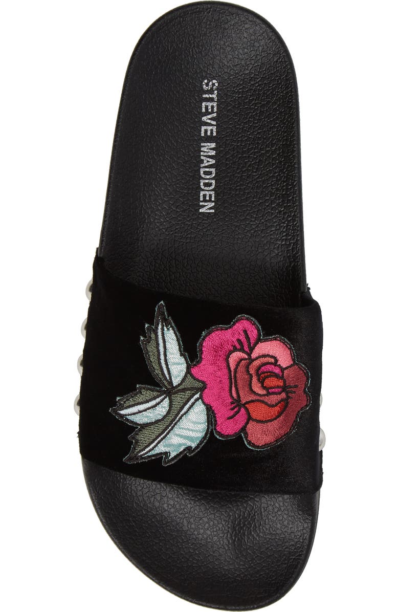 Steve Madden Patches Slide Sandal, Alternate, color,