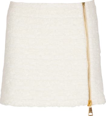 Balmain Short Zipped Tweed Skirt Nordstrom