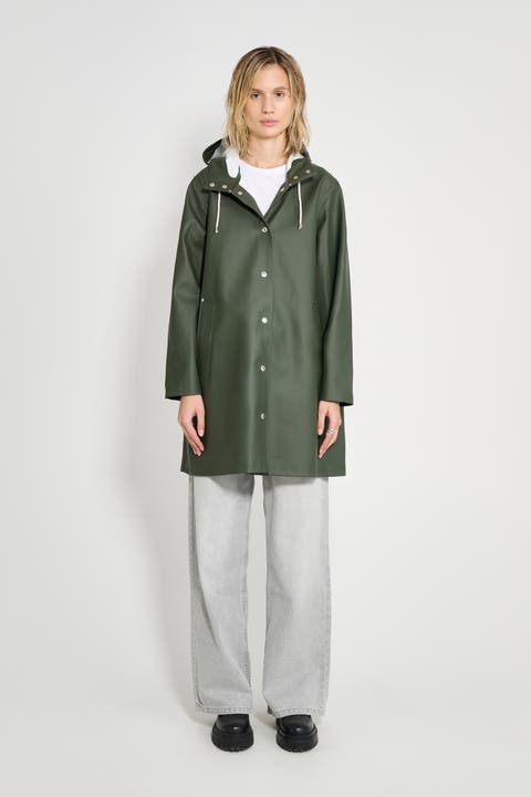 Mosebacke Hooded Long Sleeve Raincoat