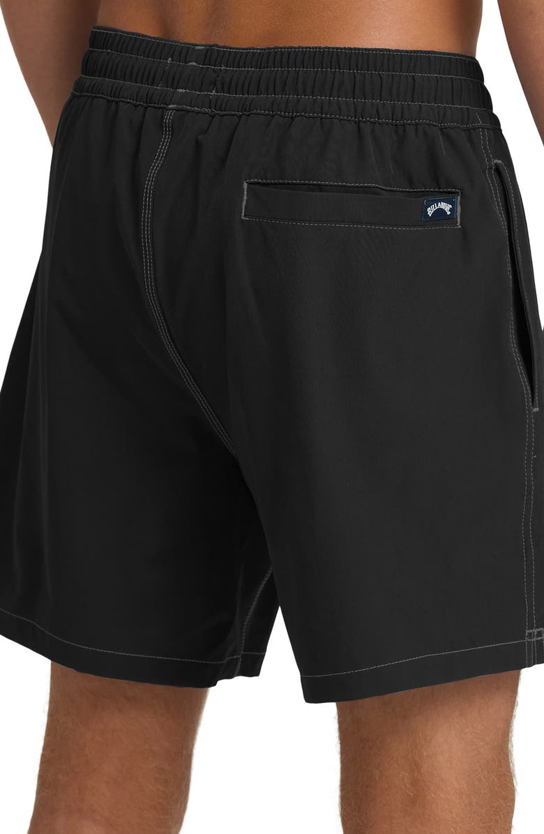 Billabong Lineup Solid LB Board Shorts, Alternate, color, Black