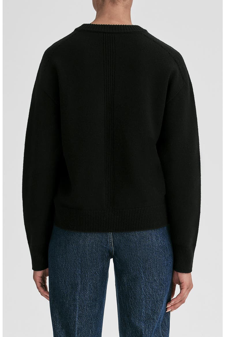 Calven V-Neck Cashmere Sweater, Alternate, color, BLACK