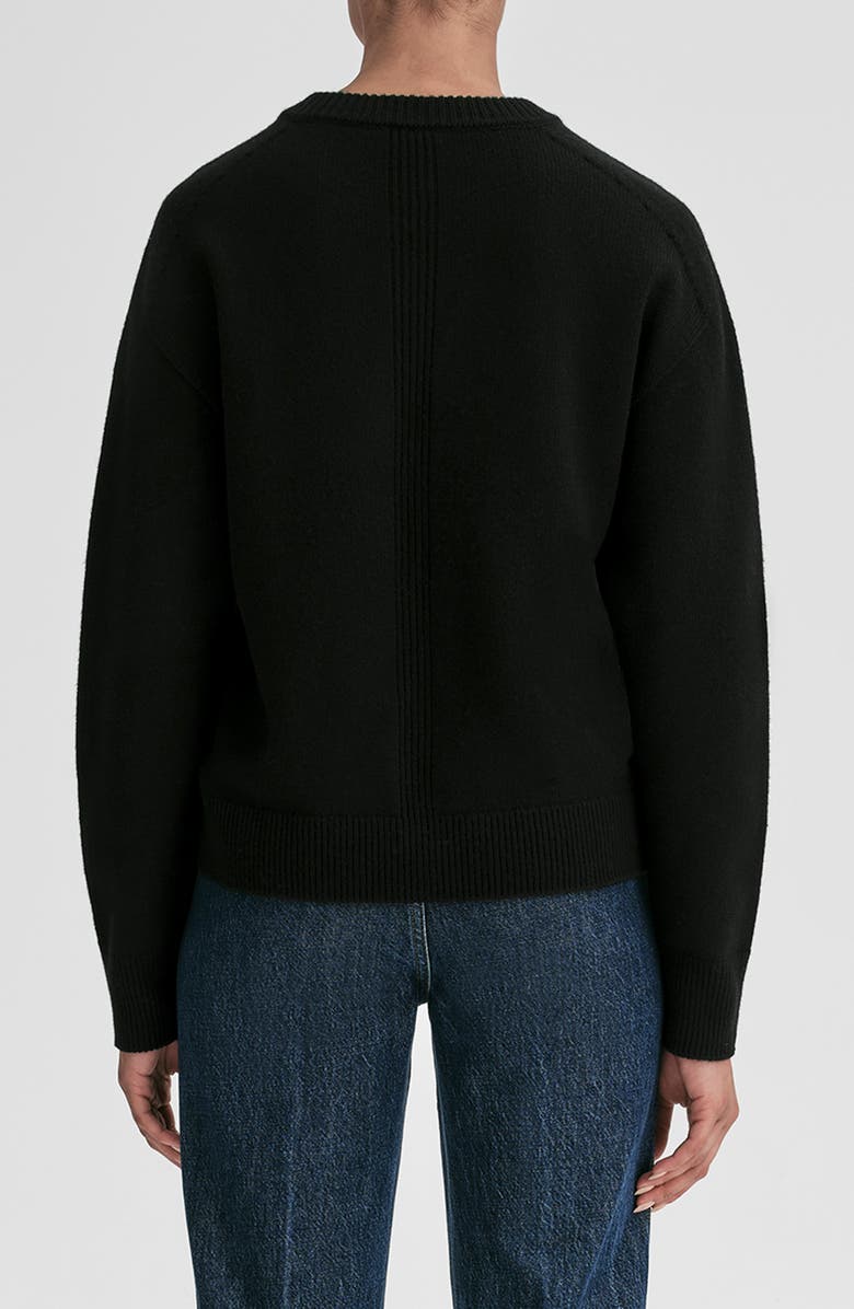 A.L.C. Calven V-Neck Cashmere Sweater, Alternate, color, Black