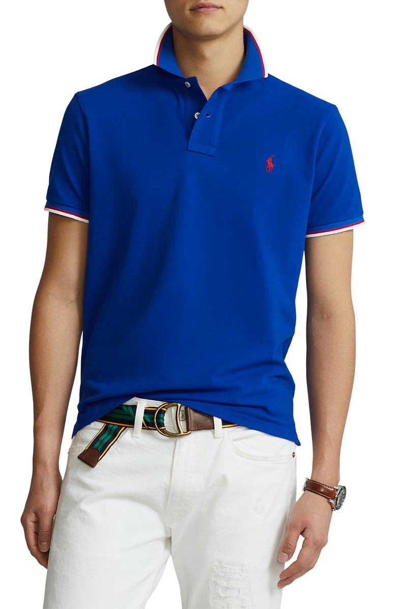 Polo Ralph Lauren Cotton Mesh Polo, Main, color, 