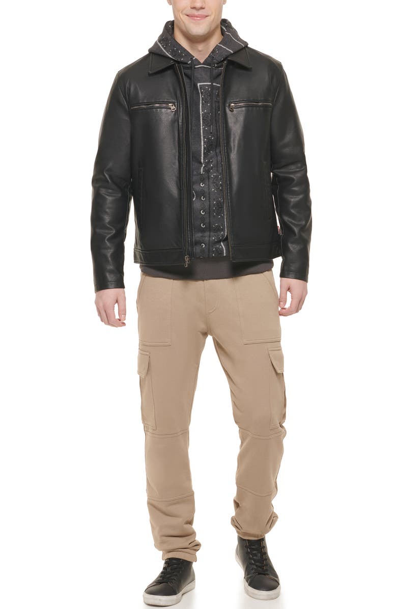 Levi's <sup>®</sup> Faux Leather Zip-Up Jacket, Alternate, color,