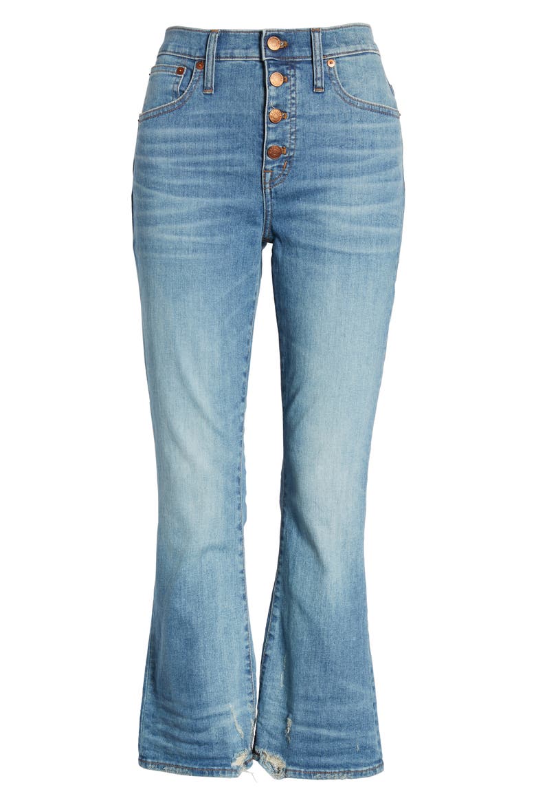 Cali Button Fly Demi Bootcut Jeans, Alternate, color, BESS