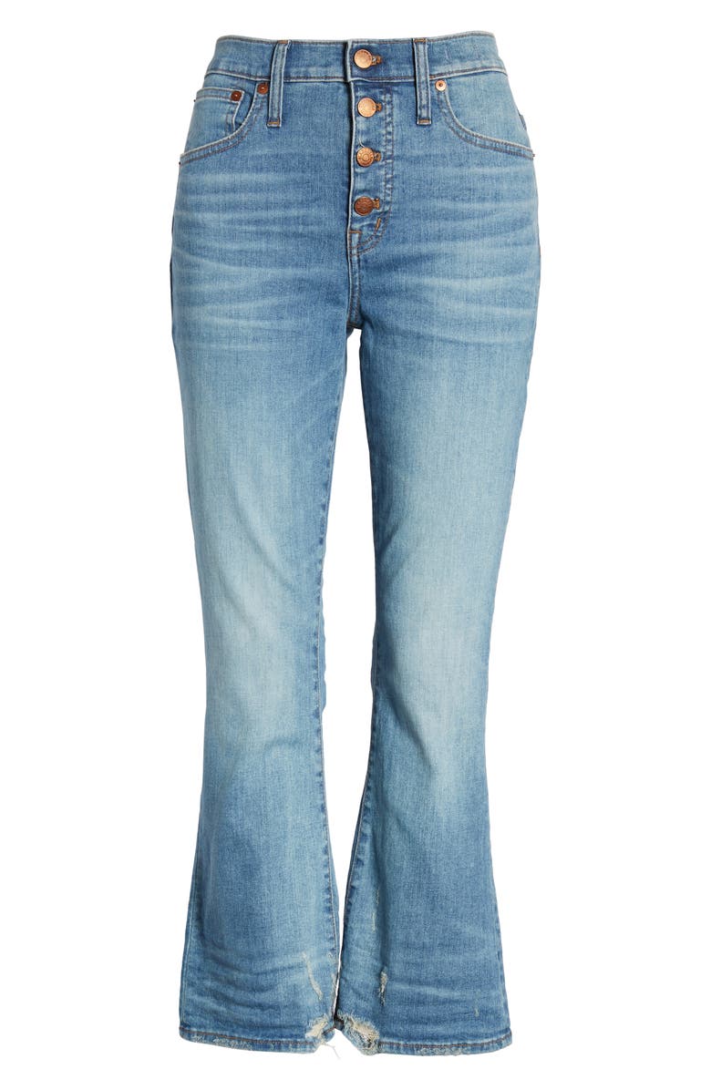 Madewell Cali Button Fly Demi Bootcut Jeans, Alternate, color, 
