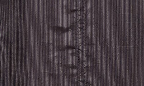 Dries Van Noten Dommy Stripe Crepe Midi Dress In Black