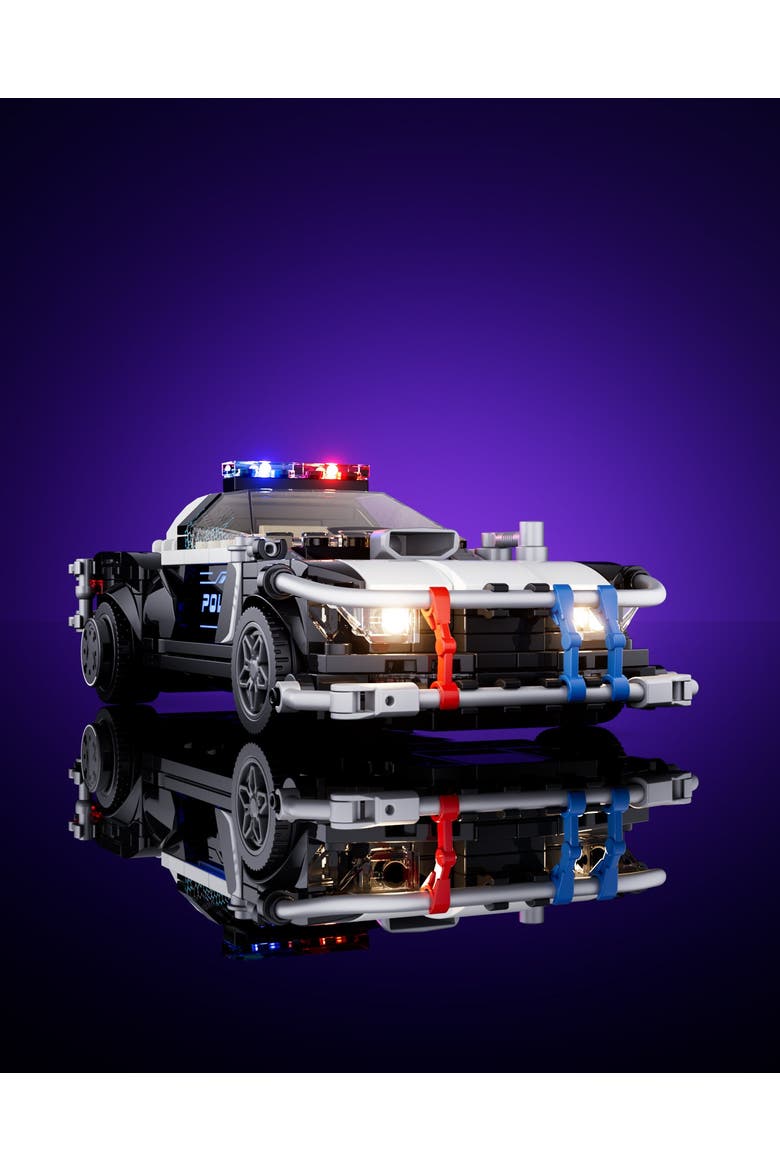 Cyberpunk Police Patrol Car LED Building Set Model CP372P, Alternate, color, Multicolor