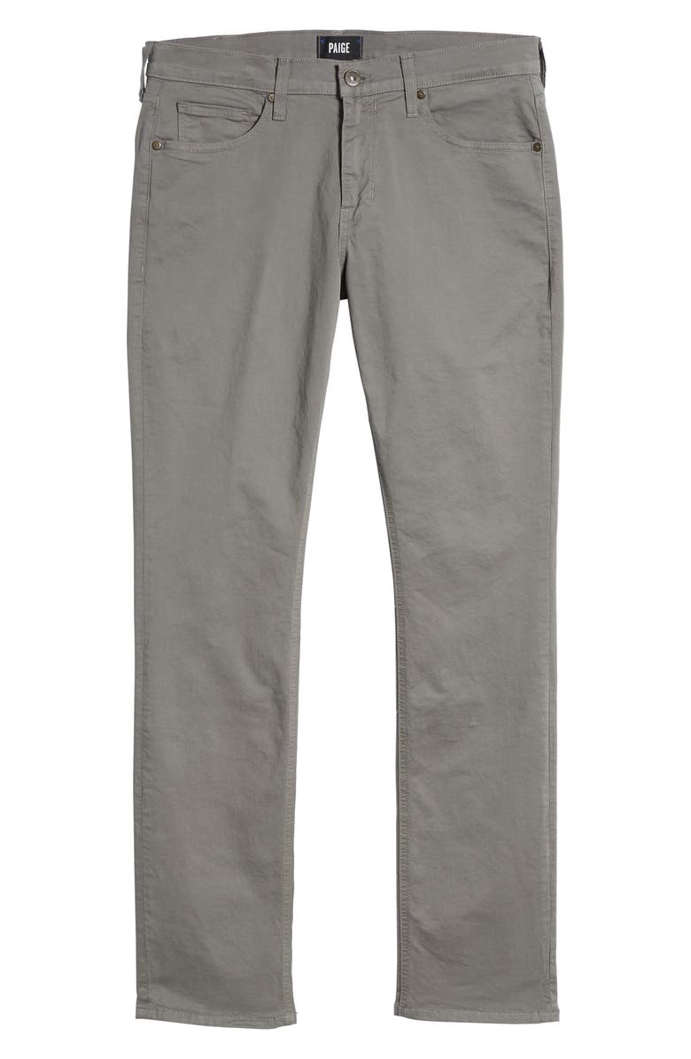 PAIGE 'Federal' Slim Straight Leg Twill Pants, Alternate, color, 