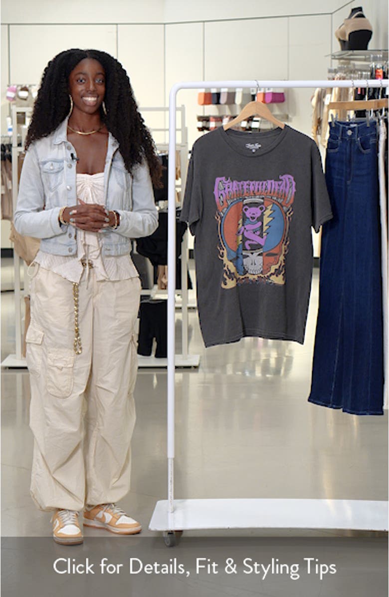 Grateful Dead Dancing Bears Cotton Graphic T-Shirt, sales video thumbnail