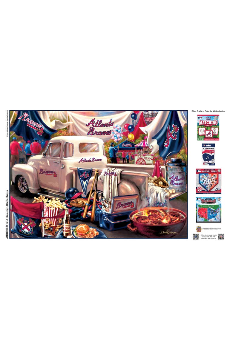 Atlanta Braves Gameday 1000 Piece Puzzle, Alternate, color, Multicolor