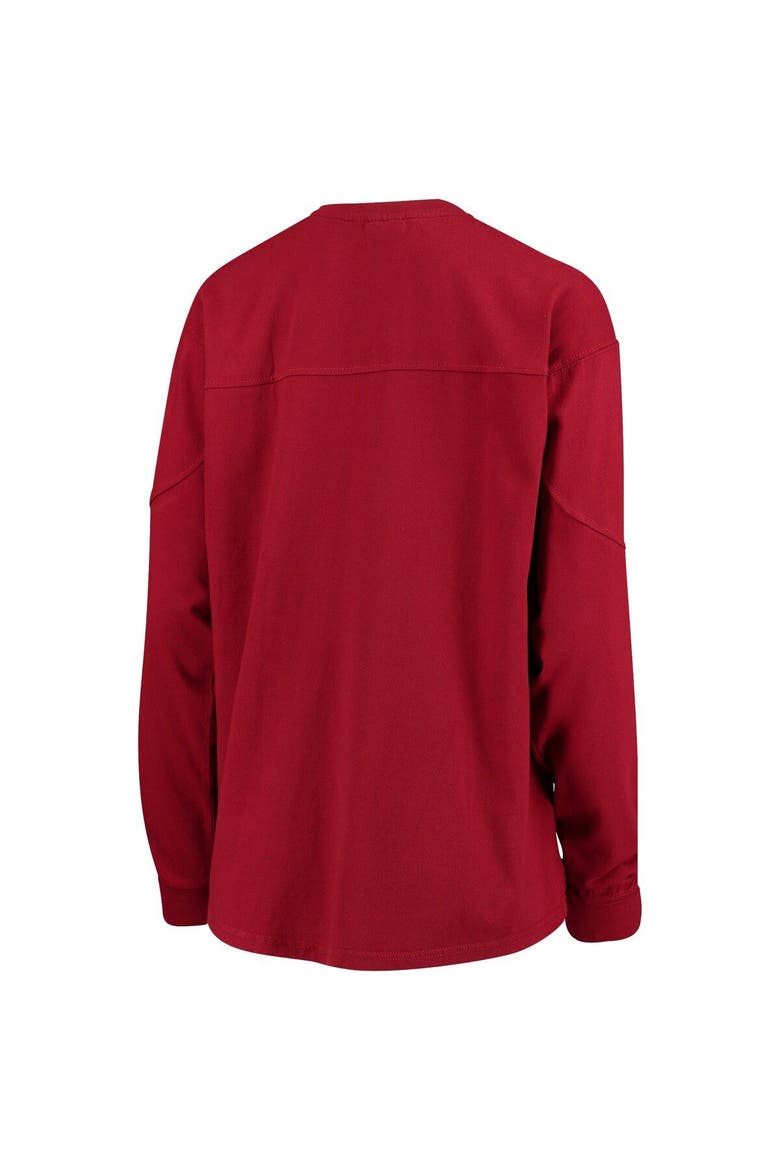 Women's Crimson Oklahoma Sooners Edith Long Sleeve T-Shirt, Alternate, color, Crimson