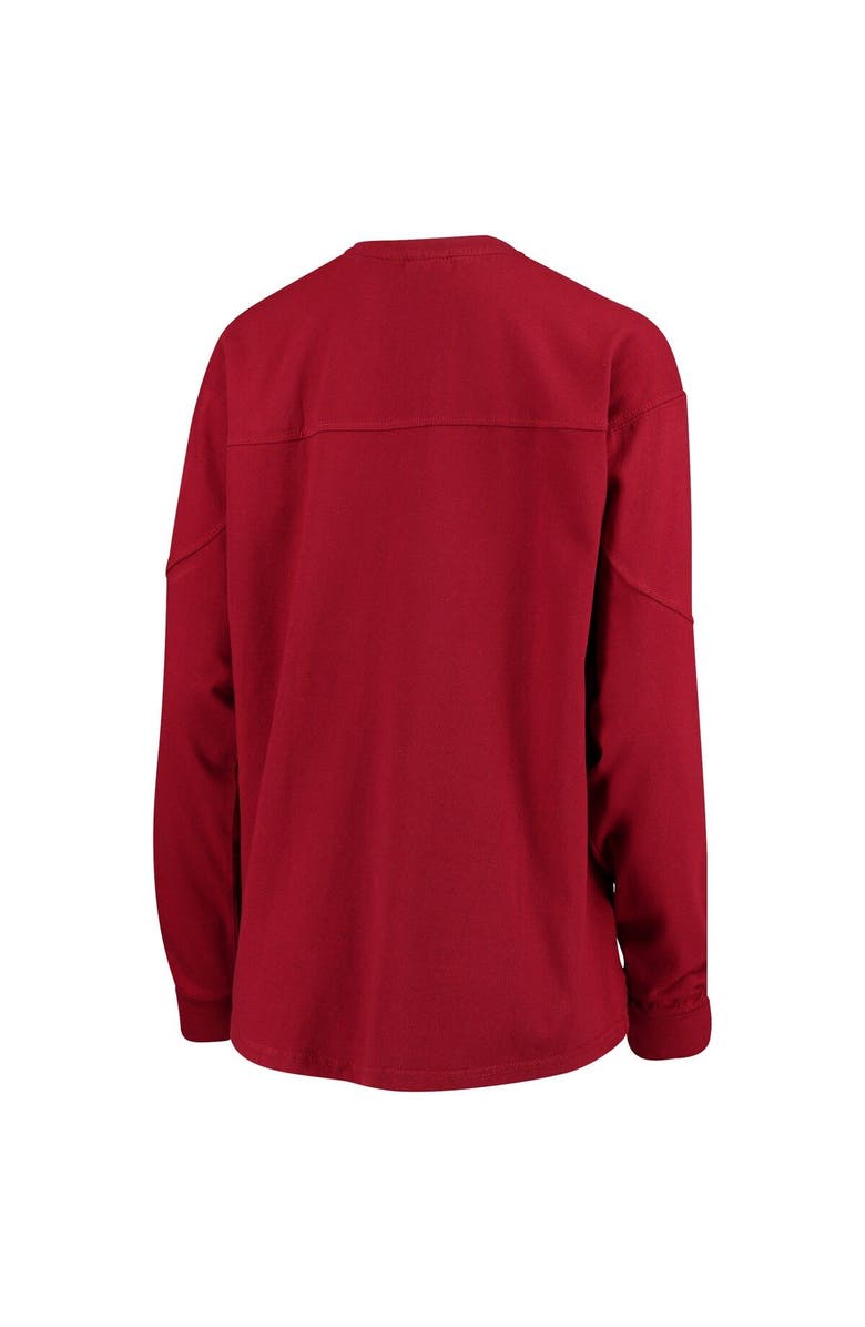 PRESSBOX Women's Crimson Oklahoma Sooners Edith Long Sleeve T-Shirt, Alternate, color, Crimson