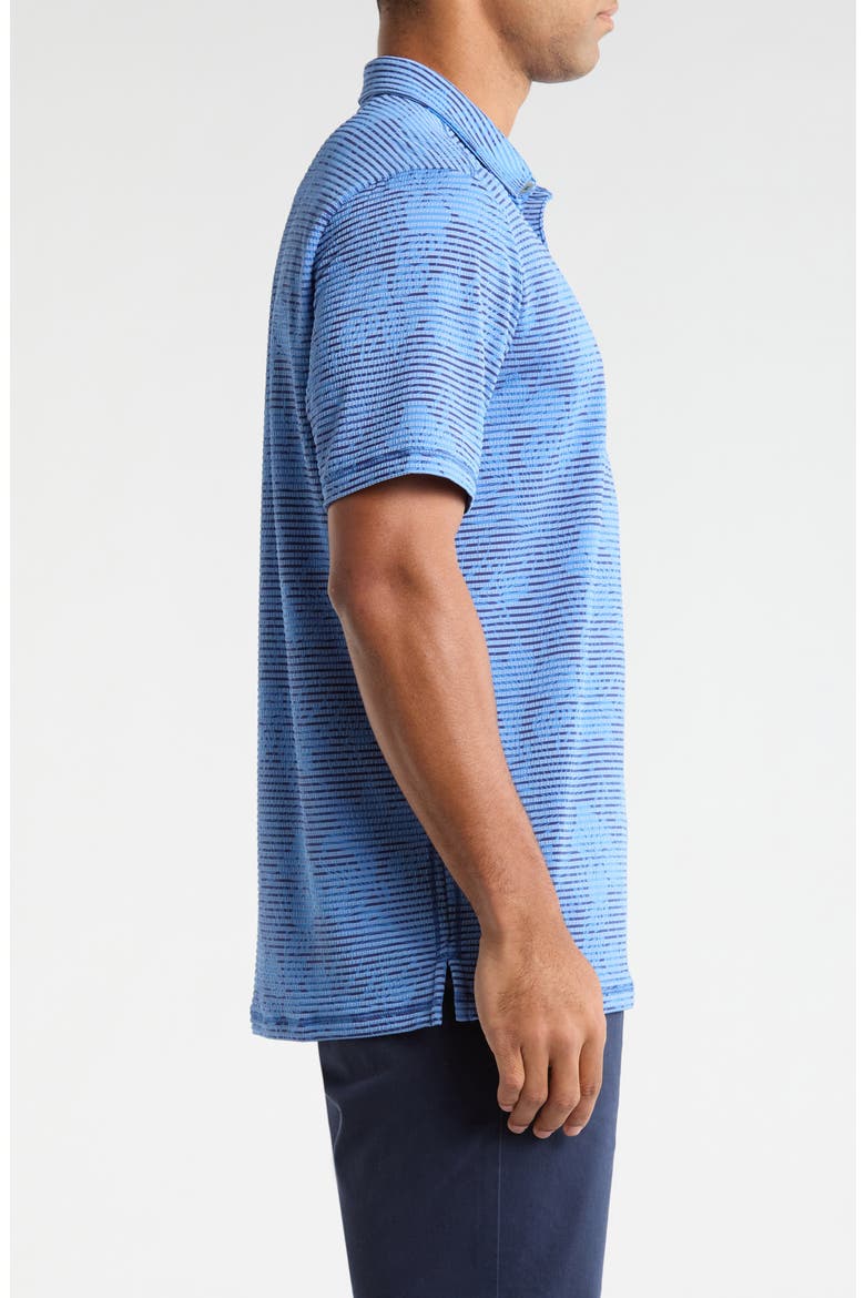 Costa Wave Twilight Canopy Seersucker Stripe IslandZone® Polo, Alternate, color, BERING BLUE