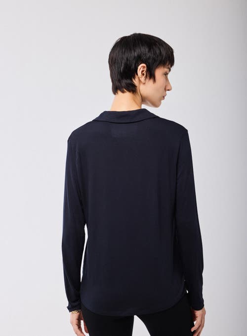 Majestic Filatures Soft Touch Semi Relaxed Shirt In Black